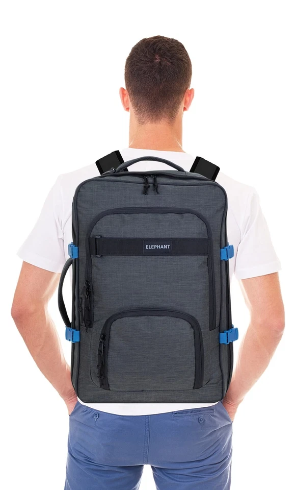 Rucksack Handgepäck Rucksack IATA Herren Elephant Travel Fly 13029 Anthrazit - Bild 3 von 4