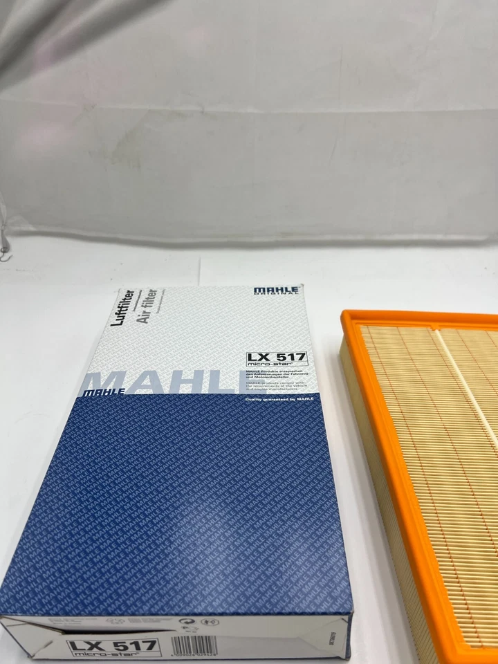 (Cantidad 4) Filtro de aire Mahle LX 517 para Clase E Mercedes-Benz E300 E320 E430 E420 Foto 3 de 4