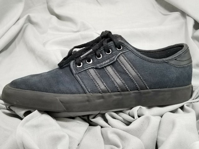 ADIDAS Adiease Black on Black Men's Low Top Canvas Skate Shoes LHV029005 US Sz 7 | eBay