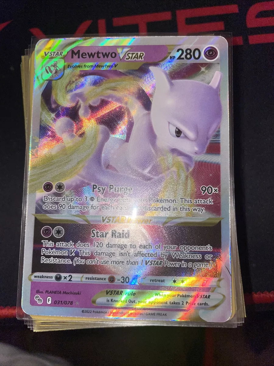 Pokémon TCG Mewtwo VSTAR Pokemon Go 031/078 Holo Ultra Rare