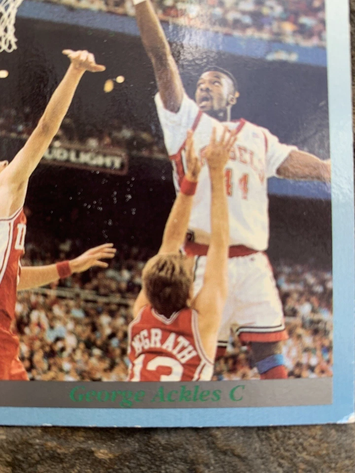 Front Row George Ackles NBA Draft Basketball Card. UNLV Runnin Rebels   - Image 3 of 4