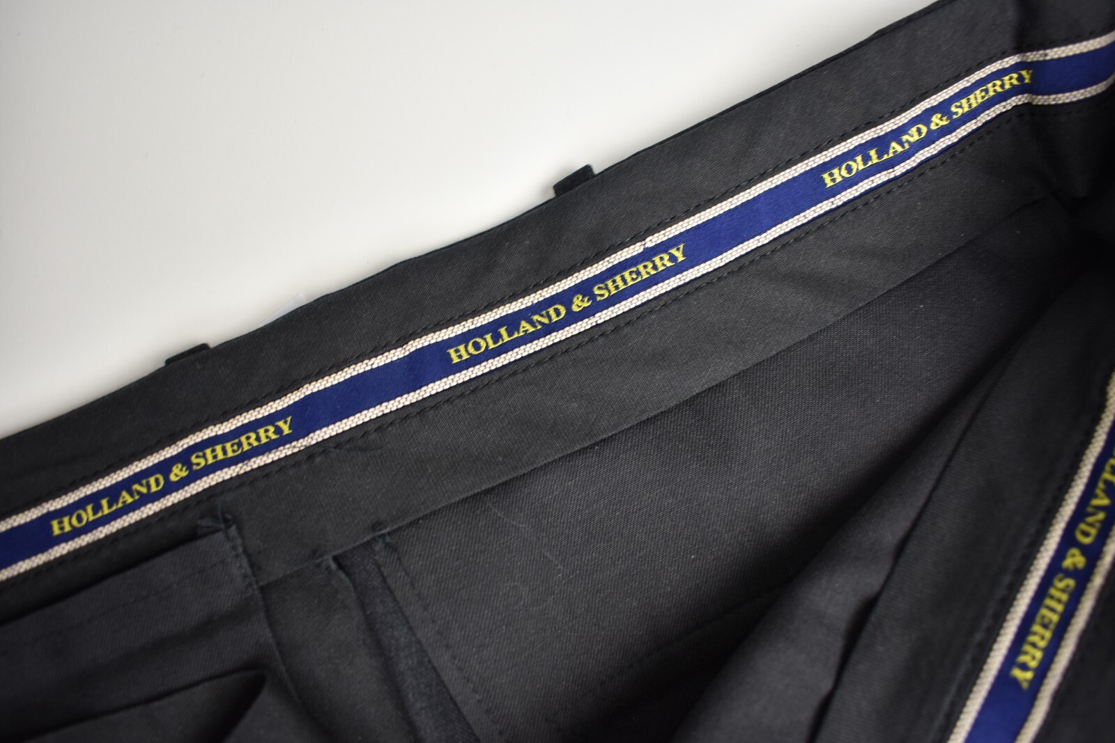 Holland & Sherry Solid Dark Gray Wool Dress Pleat… - image 6