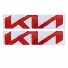 2pc RED CAR Front Hood Rear Trunk Emblem Sticker New KN For K5 Stinger