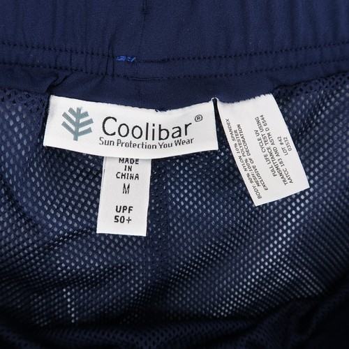 Coolibar Swim Trunks Shorts Mens Medium Blue Check Mesh Lined UPF 50+ - Picture 8 of 8