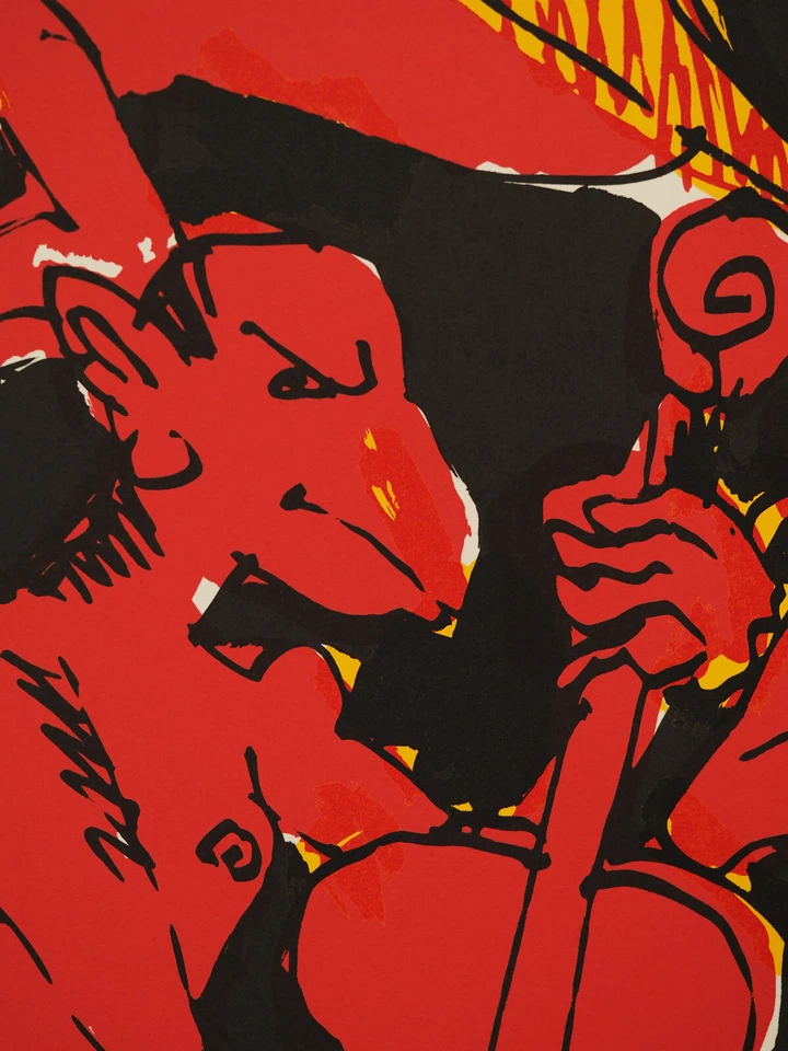 Jörg Immendorff "Orchesterhauptprobe" handsigniertes Künstlerexemplar - Bild 4 von 4