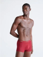 Calvin Klein Mens Ultra Soft Modern Modal Trunk Burgundy Size Medium