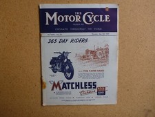 1947 THE MOTOR CYCLE MAGAZINE MAY 8th 365 DAY RIDERS MATCHLESS
