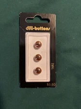 Small Amber Dill Buttons Style 1662 