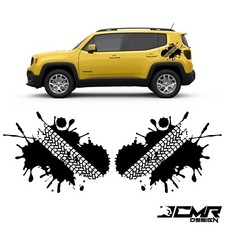 Adesivi Jeep Renegade Wrangler Fasce Laterali Dx Sx Kit 2 Grafiche Decalcomanie