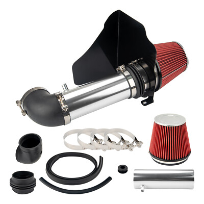 Red Cold Air Intake Kit + Heat Shield For 2005-2010 Dodge/Chrysler 5.7L 6.1L Hemi V8