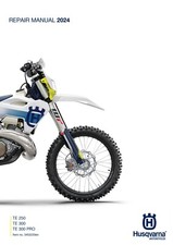 Husqvarna Service Workshop Shop Repair Manual Book 2024 TE 300 PRO US