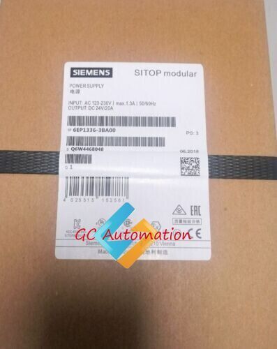cxNUEVO Siemens 1PCS 6EP1336-3BA00 6EP 1336-3BA00 SITOP MÓDULO DE ALIMENTACIÓN /## - Imagen 1 de 5