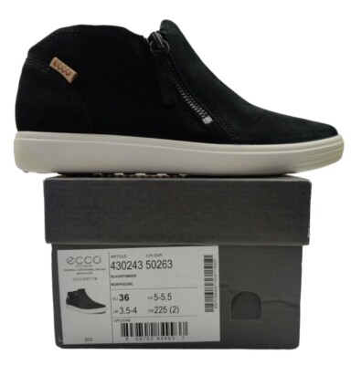 ECCO Women's Soft 7 Side Zip Bootie Sneaker US 5-5.5