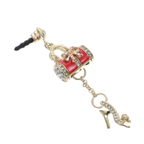 Crystal Phone Dust Plug Universal Charging Port Cover Earphone Plug Stop - Photo 6/12