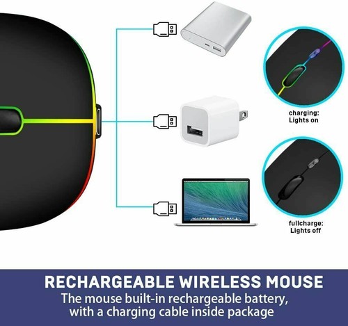 Kabellose Maus Bluetooth USB Computer Notebook Laptop Funkmaus PC Maus Kabellos - Bild 10 von 12