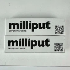 Two Milliput Superfine White Epoxy Putty 4oz Packs For Repairs & Modeling
