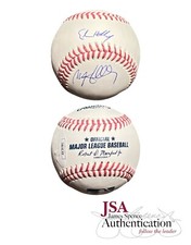 Ethan Holliday & Matt Holliday Signed Official MLB Baseball Father Son ~ JSA COA