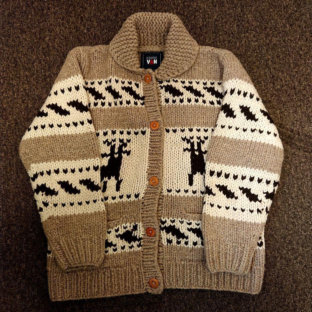 Rare Van Jac Cowichan Knit Sweater 90 - image 2