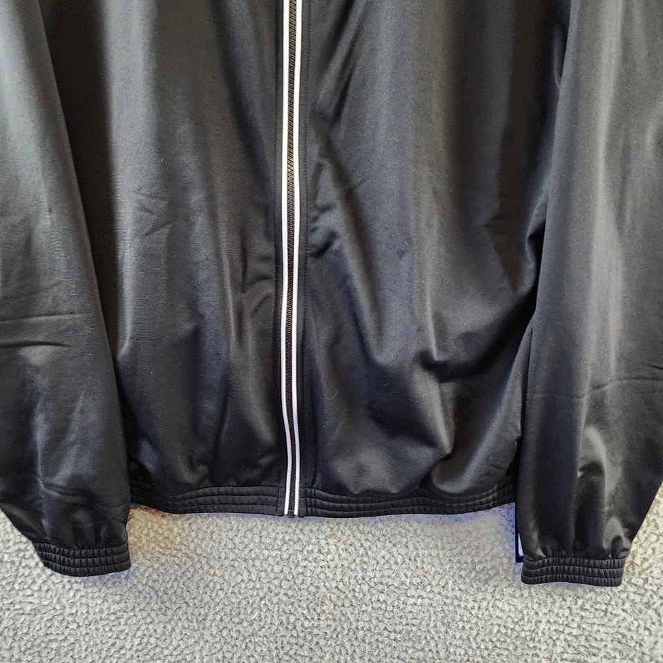 Reebok Plus Size Tricot Zip-Front Long-Sleeve Jacket Women's 2X 18-20W Black - Image 3 of 4