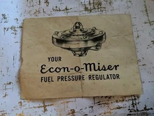 YOUR ECON-O-MISER FUEL PRESSURE REGULATOR RARE VTG