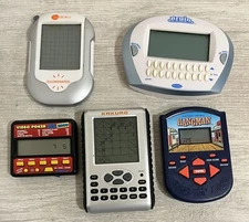 Handheld Game Lot-Video Poker Kakuro Hangman Brain Games Sudoku Some Tested
