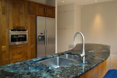 Labradorite Gemstone Counter Top Slab, Kitchen Sink Counter Top, Home Patio Deco