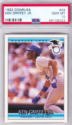 1992 Donruss Ken Griffey Jr. PSA 10 Baseball Card #24 Gem Mint HOF LOW POP KID!!