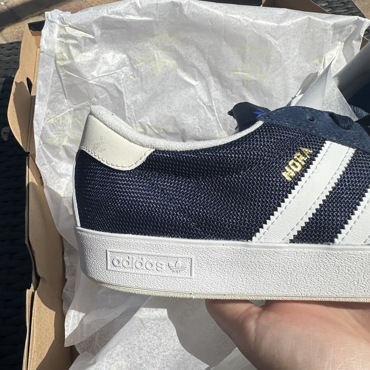 Adidas Nora Men\'s Skateboarding Shoes Collegiate Navy White IG5258 ADIDAS NORA COLLEGIATE NAVY/WHITE – FTC SKATEBOARDING main image 3
