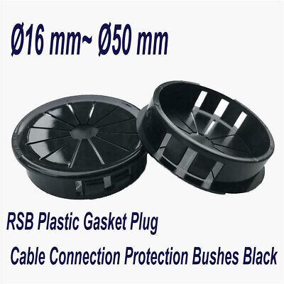 Locking Grommets O16mm O50mm Black Plastic Expandable Locking Grommets RSB Plug eBay
