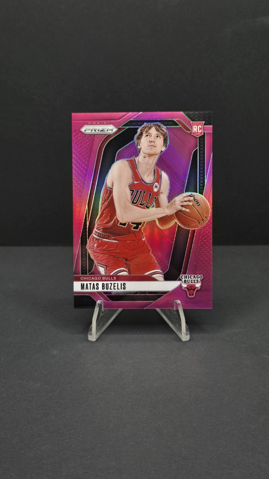 Matas Buzelis 2024 Panini Prizm #252 Pink Rookie RC /249 Chicago Bulls #252