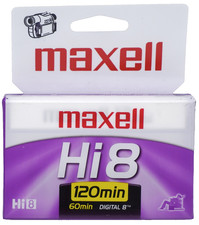 Maxell P6-120 XRM Hi 8 120 min Video Cassette - Factory Sealed - Made in USA