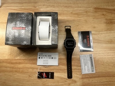 Casio G-Shock Black Water Resistant Digital Men's Outdoor Watch  DW5600BB-1