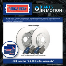 2x Vented Brake Discs and Pads Front 247 mm Borg & Beck BBD4534+BBP1967