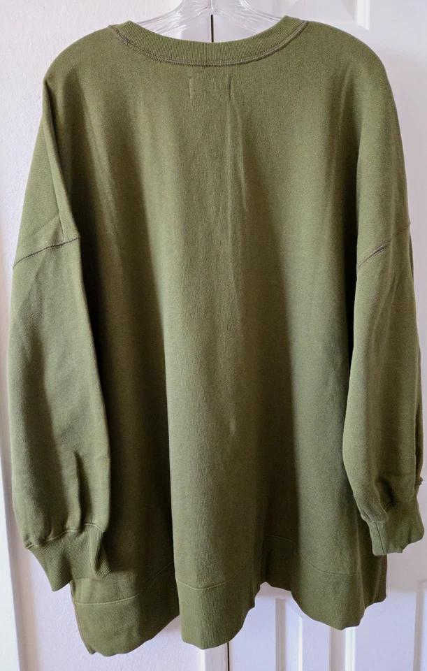 Antigua sudadera polar túnica relax verde oliva cazador azul marino 4XL 5X 30 32 XXXXL 4X Foto 2 de 4