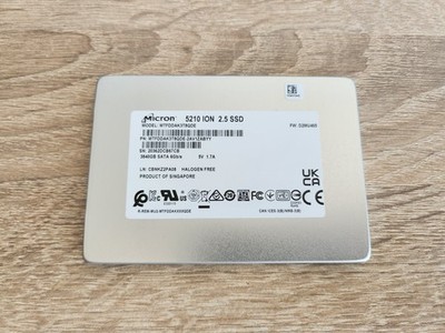 Micron 5210 ION - 3840.GB - 2,5 SSD SATA 6GB/s (MTFDDAK3T8QDE)
