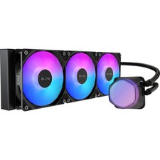 CoolerMaster Elite Liquid 360 360mm ARGB CPU Liquid Cooler, Black