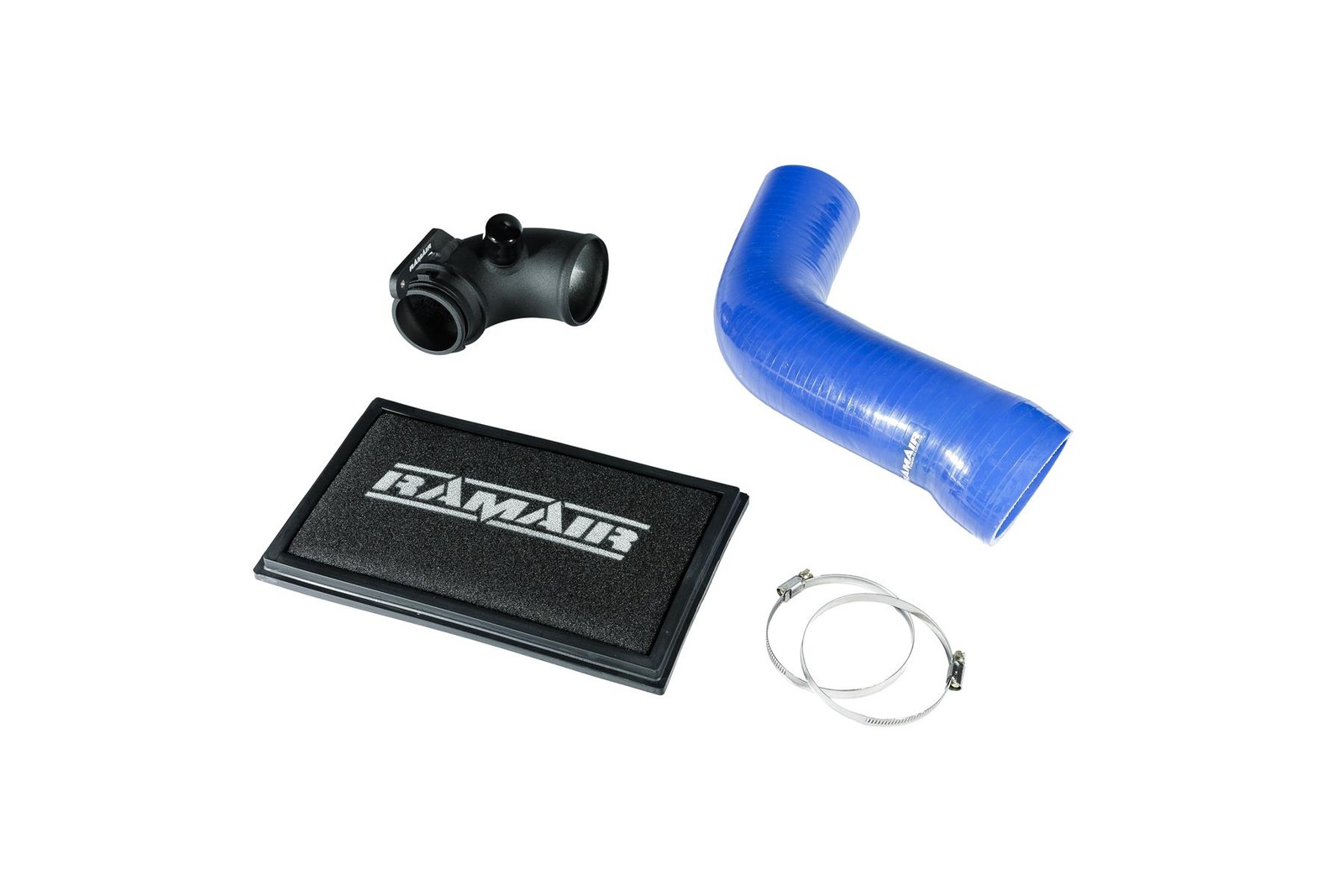 Ramair Replacement Air Filter Blue Intake Hose & Turbo Inlet Elbow For TSI Cupra