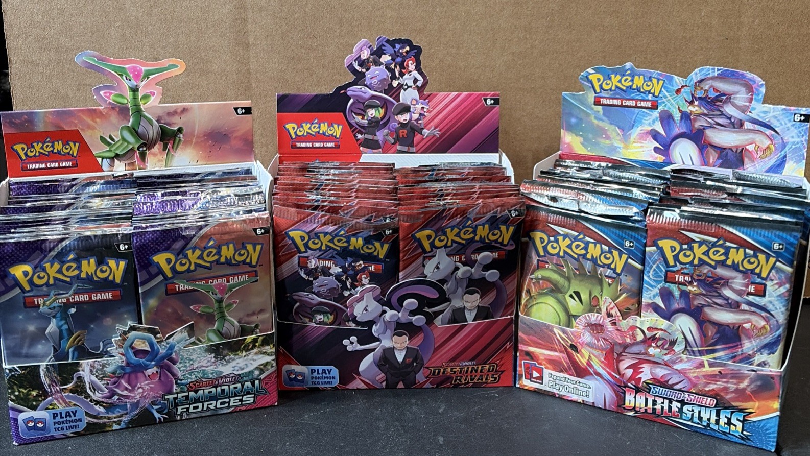 3  “Opened Pokemon Booster Boxes For Bulk Only! Not sealed 