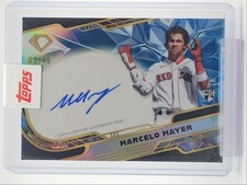 MARCELO MAYER 2025 TOPPS DIAMOND ICONS CHROME ROOKIE BLUE RC AUTO /15 Q4094