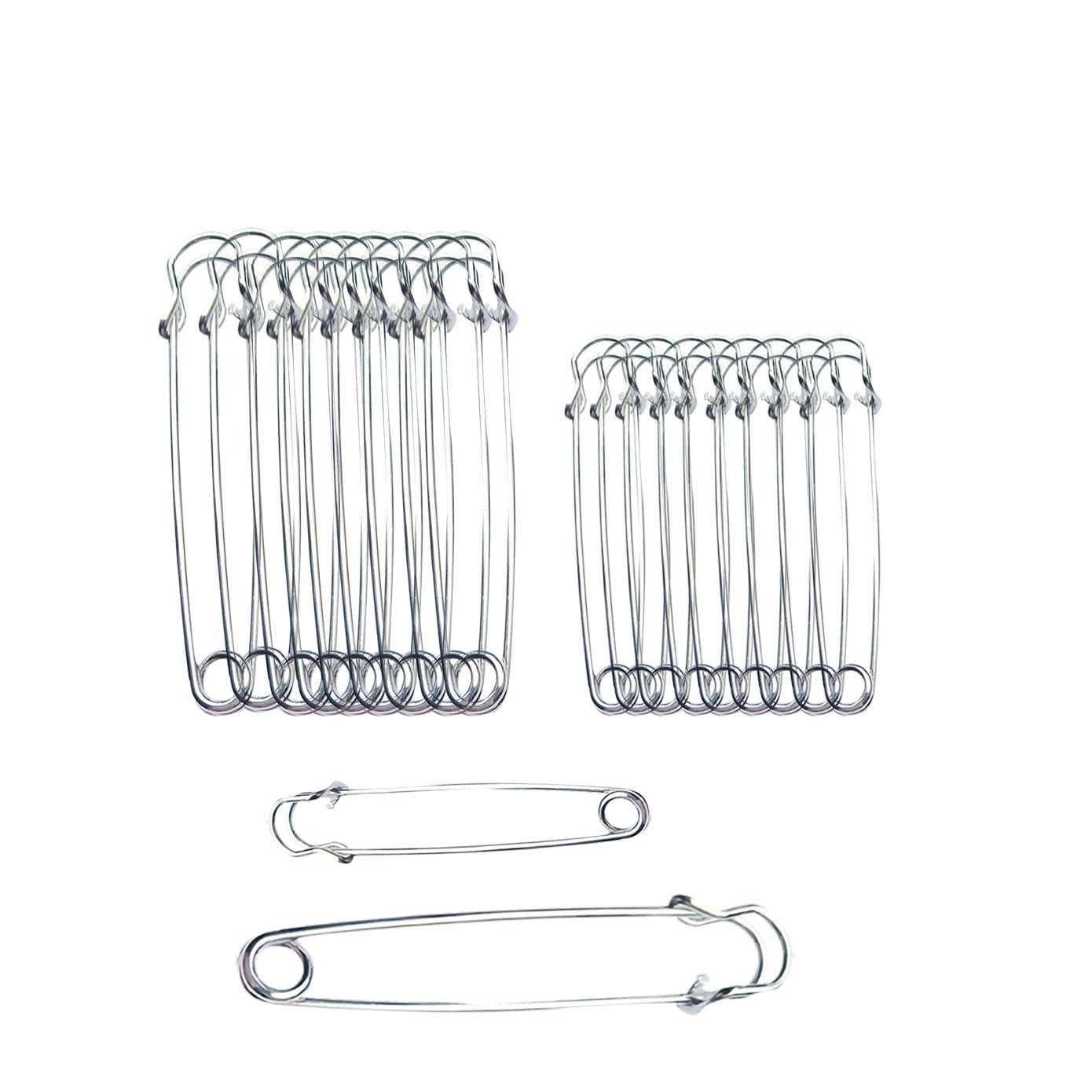20PCS 3Inch & 4Inch Heavy Duty Safety Pins for Sewing and Fashion