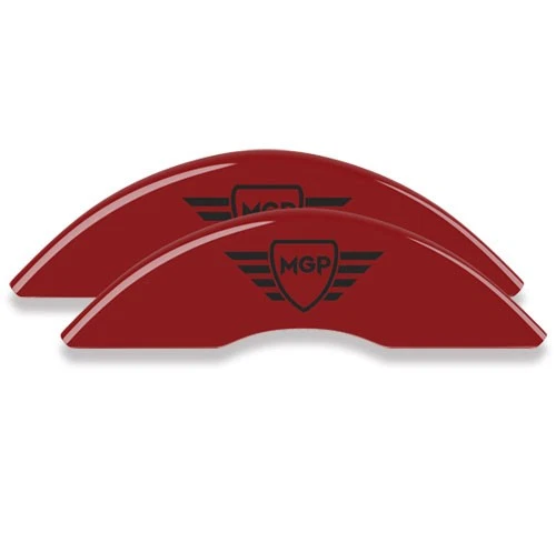 2008-2013 BMW 128i 128 i Base Front + Rear Red Blk MGP Brake Disc Caliper Covers - Image 2 of 4