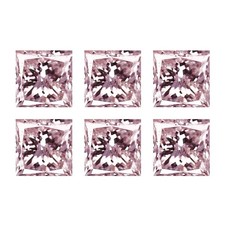 0.10Ct [6 Pcs Lot] Fair Square Cut 1.5 x 1.4 MM 100% Natural ARGYLE Pink Diamond