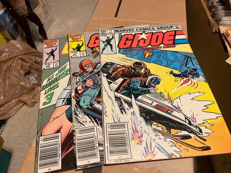 G.I. Joe: A Real American Hero #11,47,48 All 1st Prints Marvel Comic Book   Lot