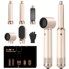 5 in 1 Hair Dryer Brush Set, Negative Ion Blow Dryer Brush Upgrade Hot Air Br...