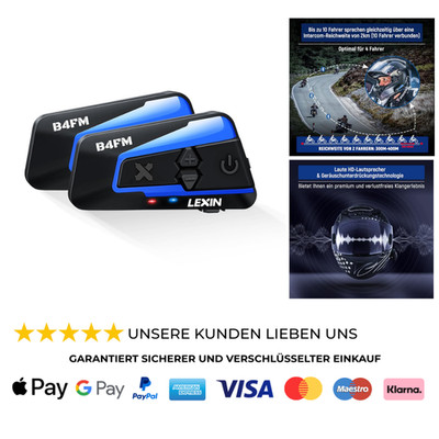 Bluetooth Helm Intercom 10 Fahrzeuge 2000