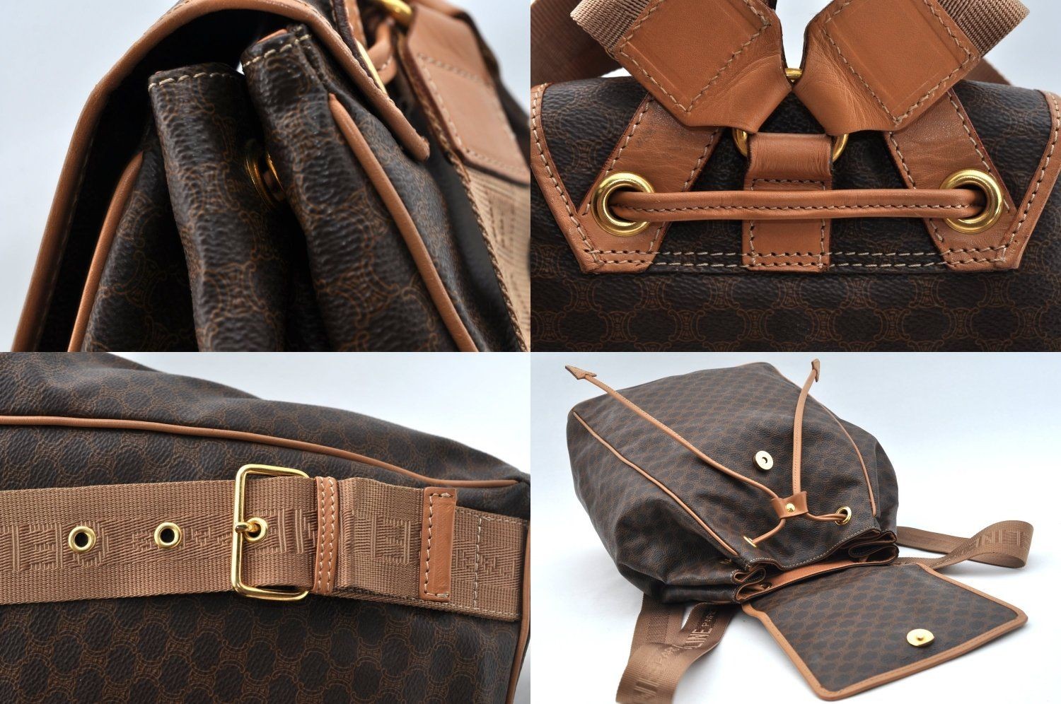 CELINE Celine Macadam Blazon Pattern Backpack PVC… - image 7