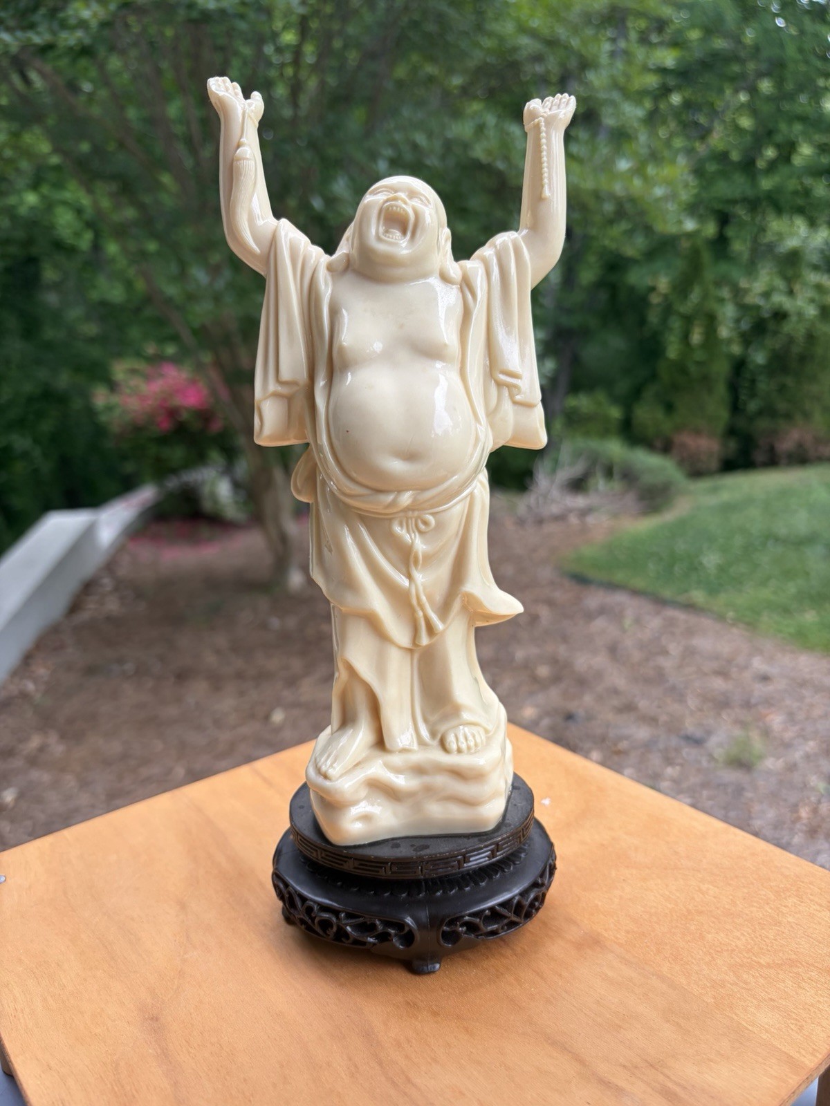 Vintage Laughing Buddha Figurine