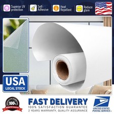 Frosted Glass Film Static Cling Office Bedroom Bathroom Home Window Tint