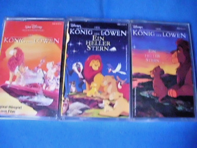 3 x KÖNIG der LÖWEN + ein heller Stern  # MC Kassette # u.a. Hörspiel zum Film