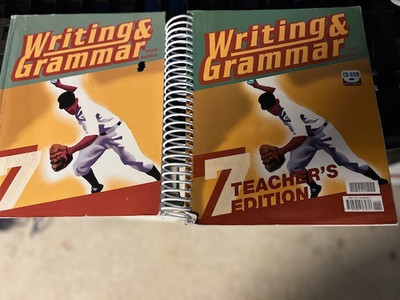 BJU Bob Jones WRITING & GRAMMAR 7 Worktext + Teacher's Ed Set (Third Edition)